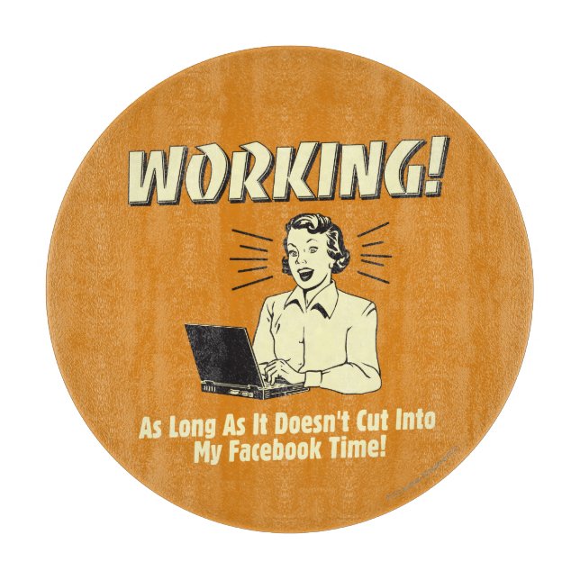 Arbeiten: Cut to Facebook Time Schneidebrett (Vorderseite)