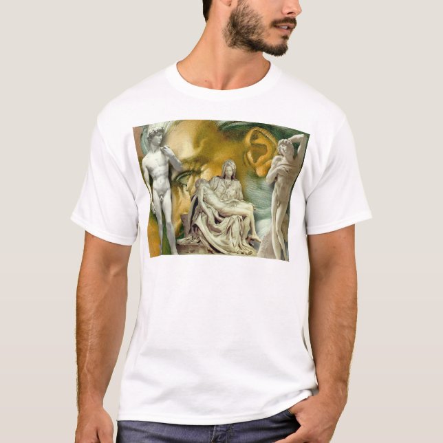 Arbeiten durch Michelangelo T-Shirt (Vorderseite)