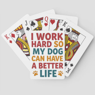 Arbeiten für meinen Hund Spielkarten