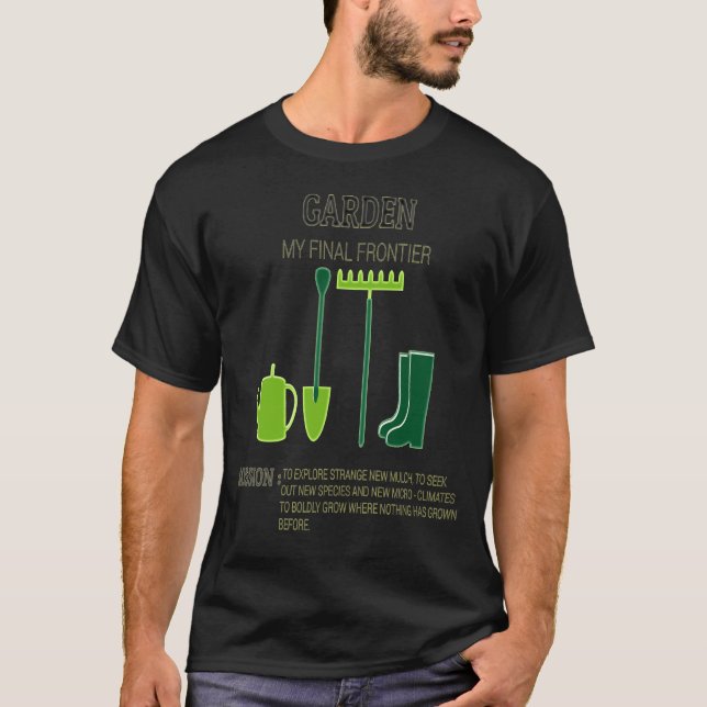 Arbeiten meine abschließende Grenze im Garten T-Shirt (Vorderseite)