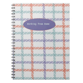 Arbeiten mit einem Zuhause-Notebook Notizblock