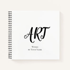 Arbeiten mit Ihrem Namen Sketchbook-Notebook Notizbuch