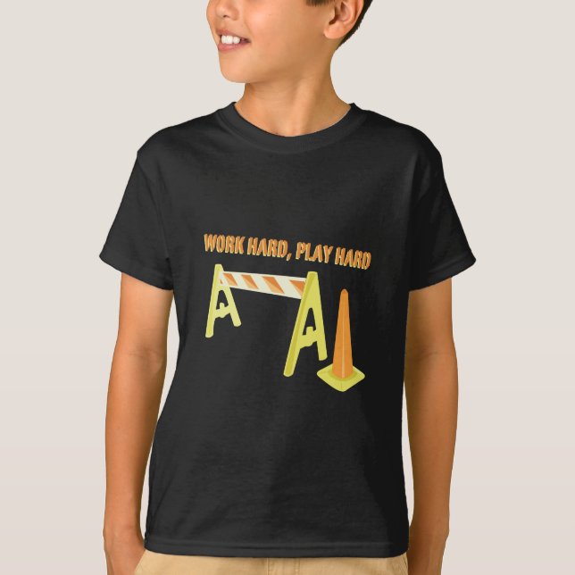 Arbeiten schwer T-Shirt (Vorderseite)