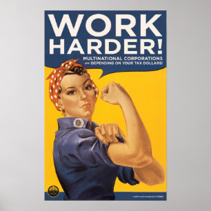 arbeiten schwerer! poster
