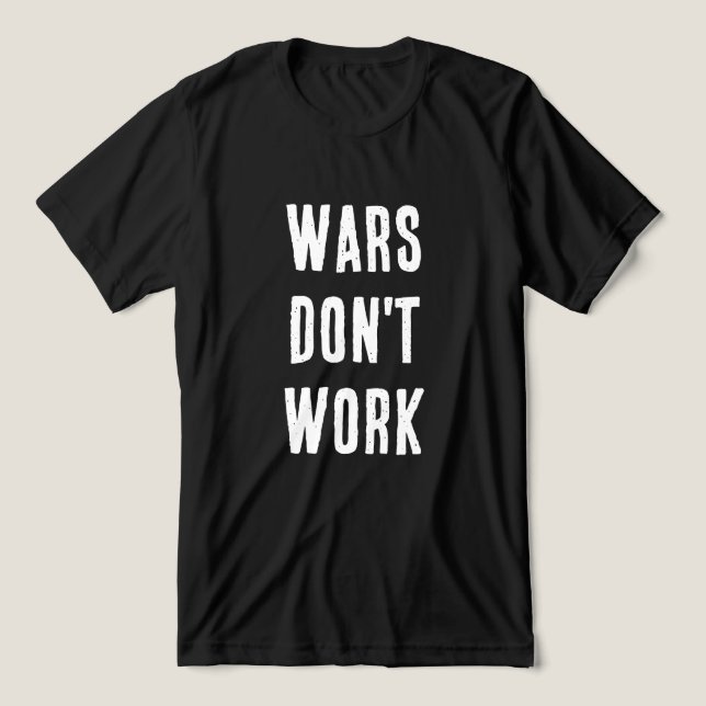 Arbeiten Sie nicht Tri-Blend Shirt (Design Vorderseite)
