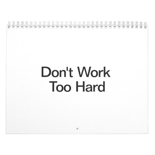 Arbeiten Sie nicht zu hart.ai Kalender (Titelbild)