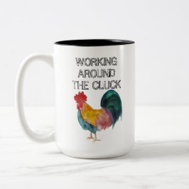 Arbeiten um den Klempner Zweifarbige Tasse
