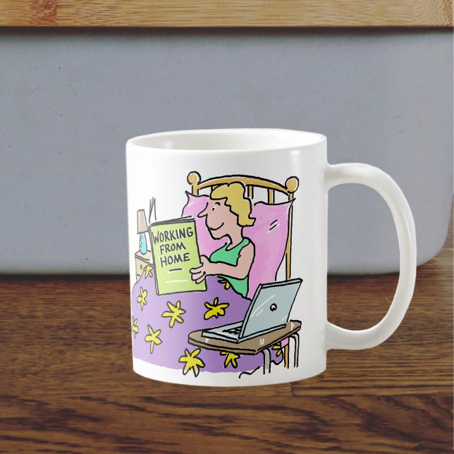 Arbeiten von Zuhause Kaffeetasse (Von Creator hochgeladen)