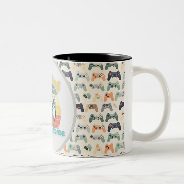 Arbeiten von Zuhause Zweifarbige Tasse (Rechts)