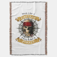 Arbeiten wie ein Captain-Party wie eine Piratenpup