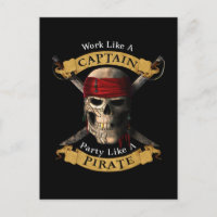 Arbeiten wie ein Captain-Party wie eine Piratenpup