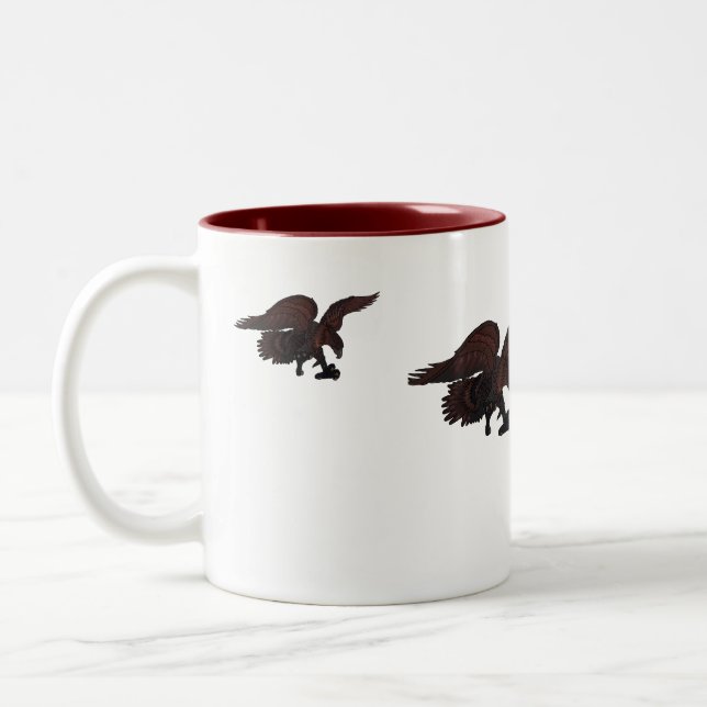 Arbeiten wie Raubadler Zweifarbige Tasse (Links)