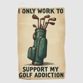 Arbeiten zur Unterstützung meines Golf-Advocents Golfhandtuch