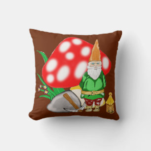 Arbeitende Fantasie Gnome Square Throw Kissen