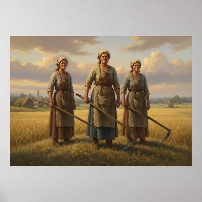 Arbeitende Frauen Poster (Vorne)
