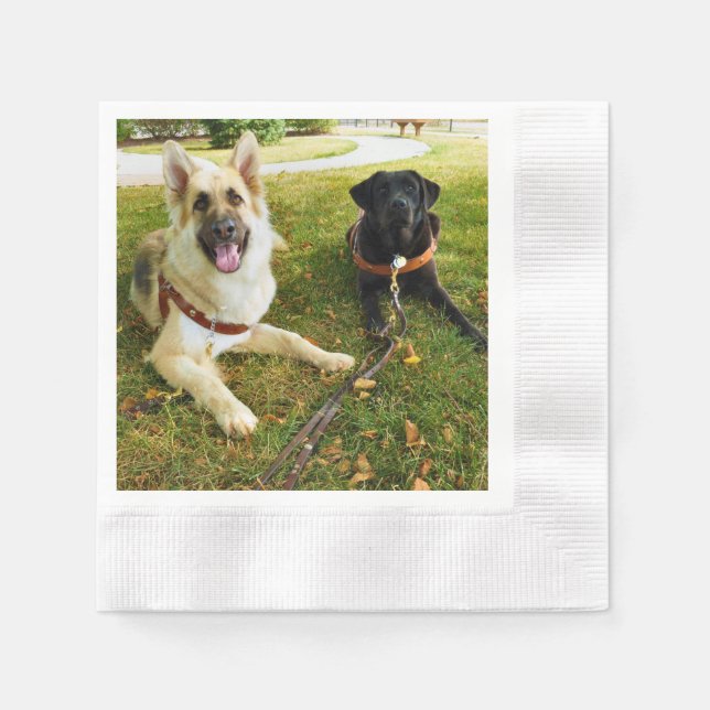 Arbeitende Mädchen Serviette (Vorderseite)