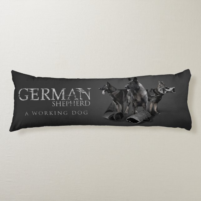 Arbeitender Schäferhund-Hund - GSD Seitenschläferkissen (Vorderseite)
