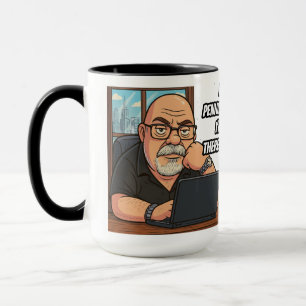 Arbeitender Schriftsteller 15OZ Tasse entworfen vo
