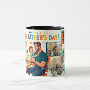ARBEITENDER VATER MODERN GESTALTETES INDIVIDUELLES TASSE