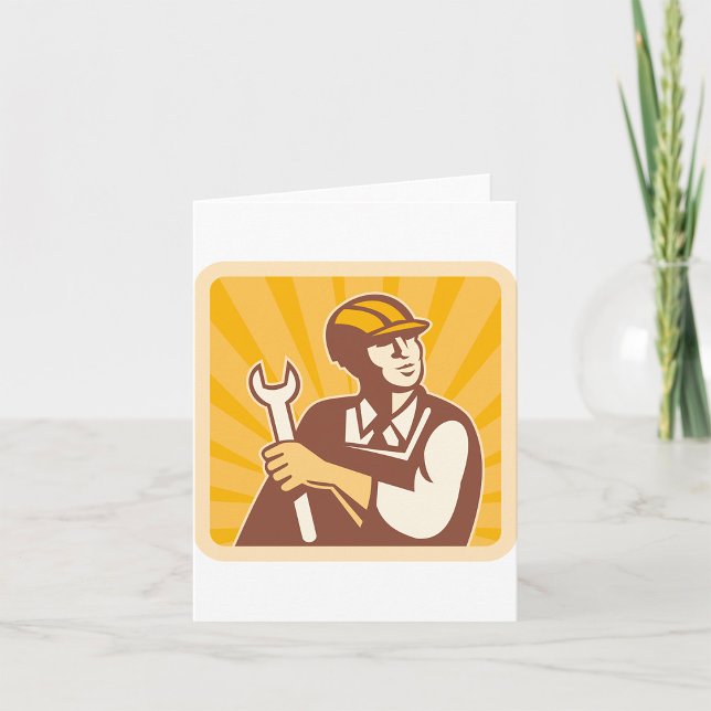 Arbeiter mit Schlüssel Karte (Von Creator hochgeladen)