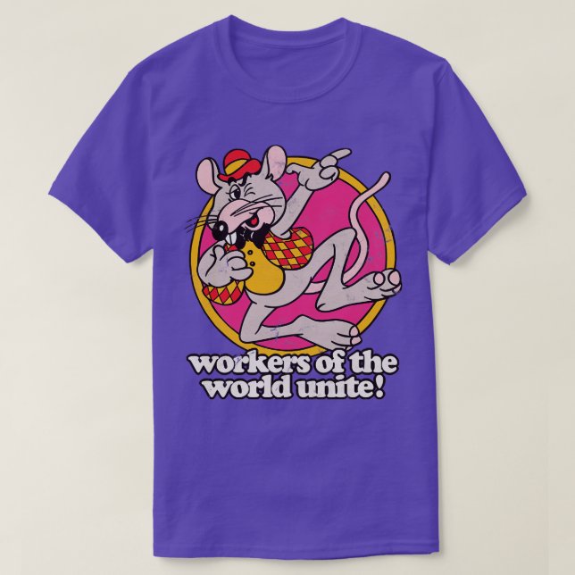 ArbeiterInnen der Welt vereint marxistisches Desig T-Shirt (Design vorne)