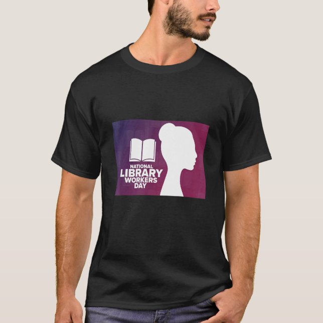 Arbeitertag der Nationalbibliothek T-Shirt (Vorderseite)