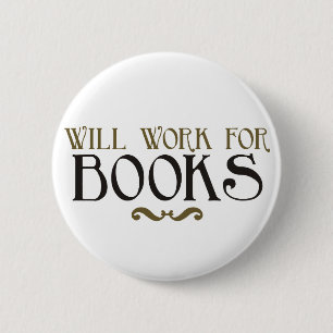 Arbeitet für Bücher Button