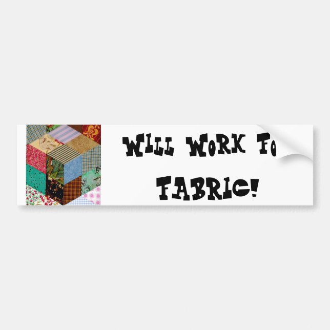 Arbeitet für Gewebe-Autoaufkleber Autoaufkleber (Vorne)