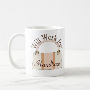 Arbeitet für Handtaschen-Tasse Kaffeetasse