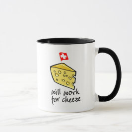 Arbeitet für Käse Tasse