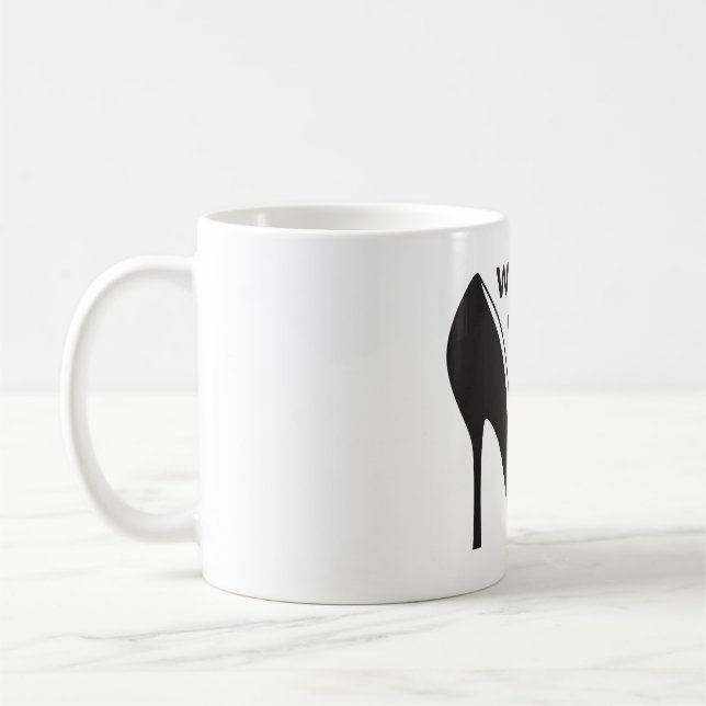 Arbeitet für Schuhe Kaffeetasse (Links)