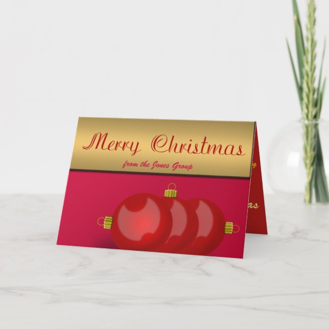 Arbeitgeber, Projektmanager, Teamleiter Weihnachte Feiertagskarte (Vorderseite)