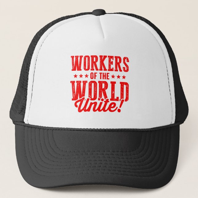 Arbeitnehmer der UNITE der Welt! Truckerkappe (Vorderseite)