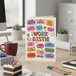 Arbeits-Beste-Freundin-Würdigungskarte - Lustige B Karte