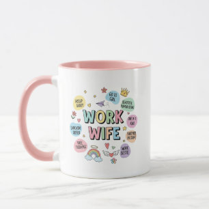 Arbeits-Ehefrau-Tasse, Arbeits-Beste-Freundin-Tass Tasse