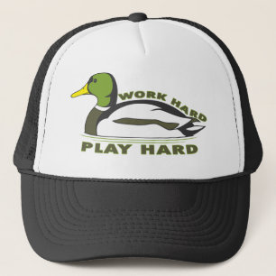 Arbeits-hartes Spiel-harte Stockenten-Ente Truckerkappe