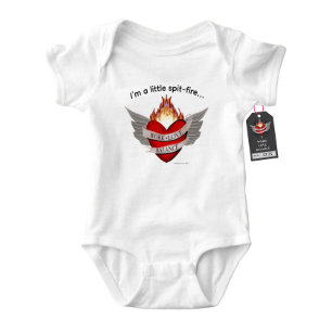 Arbeits-Liebes-Balance, Feuerkopf Baby Strampler