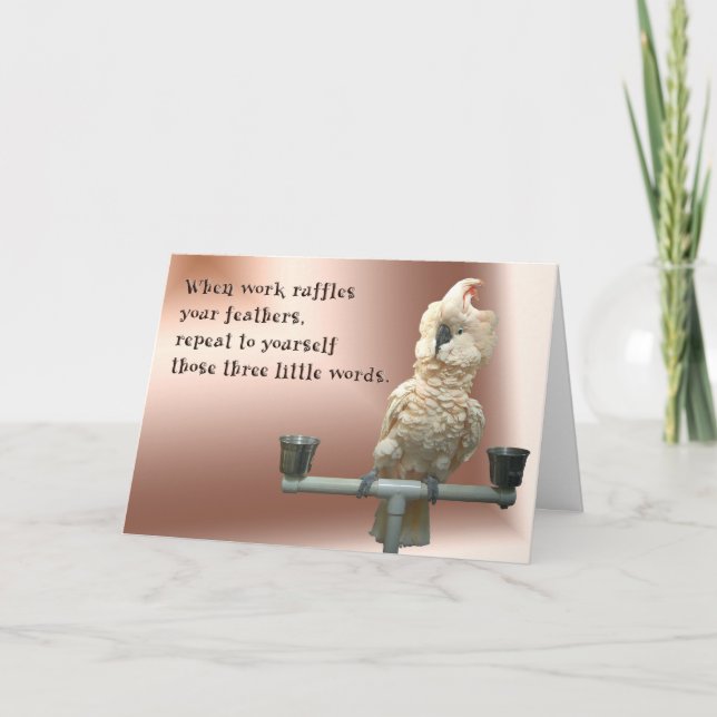 Arbeits-Rüsche Karte (Vorderseite)