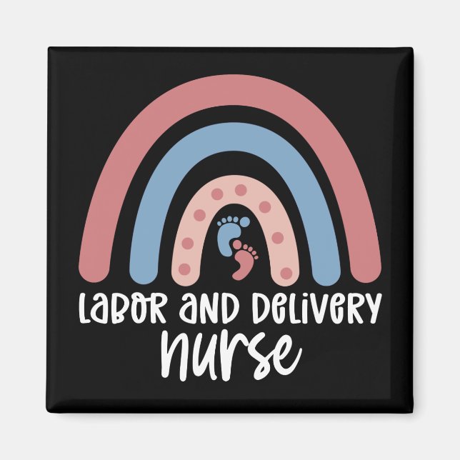 Arbeits- und Krankenschwester Rainbow Nurse Gesche Magnet (Vorne)