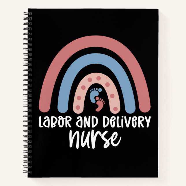 Arbeits- und Krankenschwester Rainbow Nurse Gesche Notizbuch (Vorderseite)