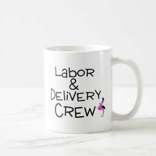 Arbeits- und Lieferungs-Crew-Storch Kaffeetasse