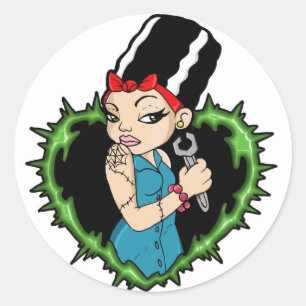 Arbeitsbraut Runder Aufkleber