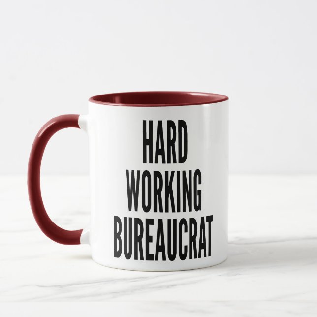 Arbeitsbürokratie Tasse (Links)