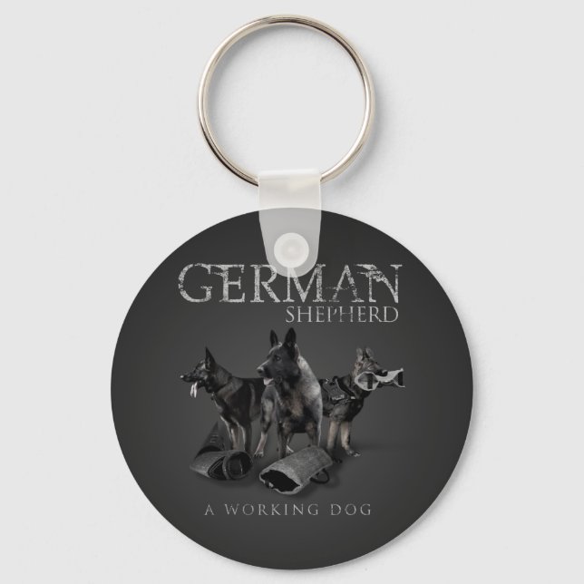Arbeitsdeutscher Schäferhund - GSD Schlüsselanhänger (Vorderseite)