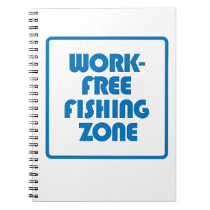 Arbeitsfreie Fischereizone Notizblock