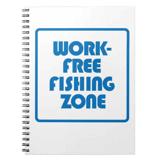 Arbeitsfreie Fischereizone Notizblock (Vorderseite)