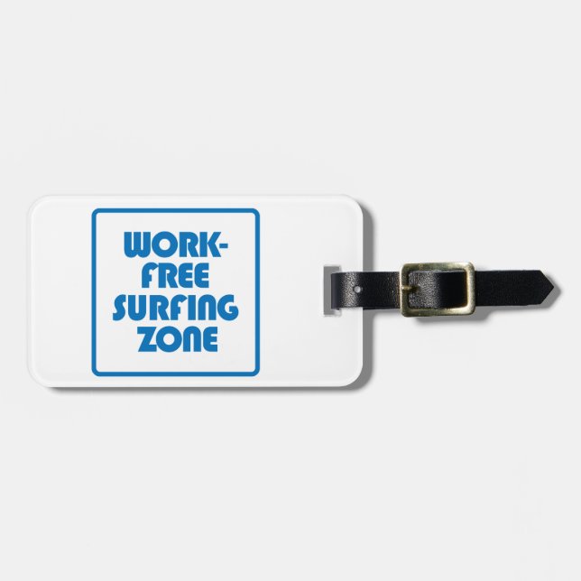 Arbeitsfreie Surfzone Gepäckanhänger (Vorderseite horizontal)