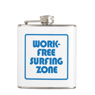 Arbeitsfreie Surfzones Flachmann