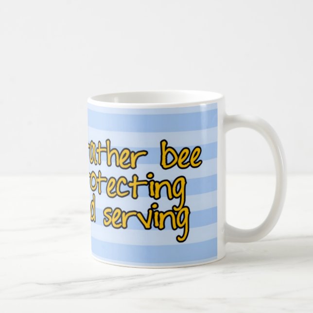 Arbeitskraftbiene - Polizeibeamte Kaffeetasse (Rechts)