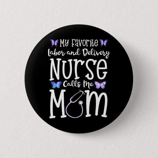 Arbeitskräfte und Lieferkrankheiten für die Mama M Button (Vorderseite)